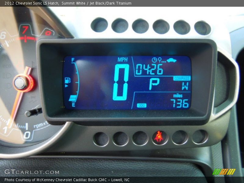 Summit White / Jet Black/Dark Titanium 2012 Chevrolet Sonic LS Hatch