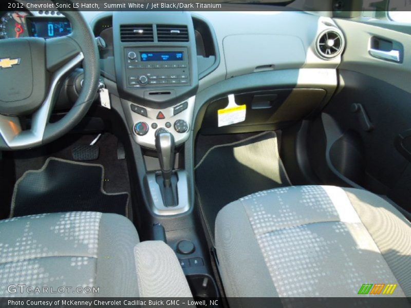 Summit White / Jet Black/Dark Titanium 2012 Chevrolet Sonic LS Hatch