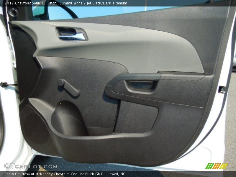 Summit White / Jet Black/Dark Titanium 2012 Chevrolet Sonic LS Hatch