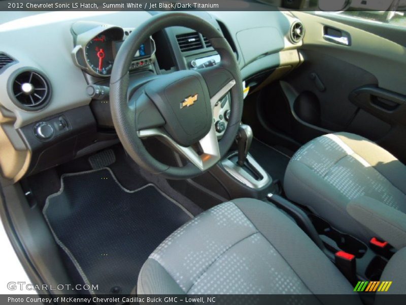 Summit White / Jet Black/Dark Titanium 2012 Chevrolet Sonic LS Hatch