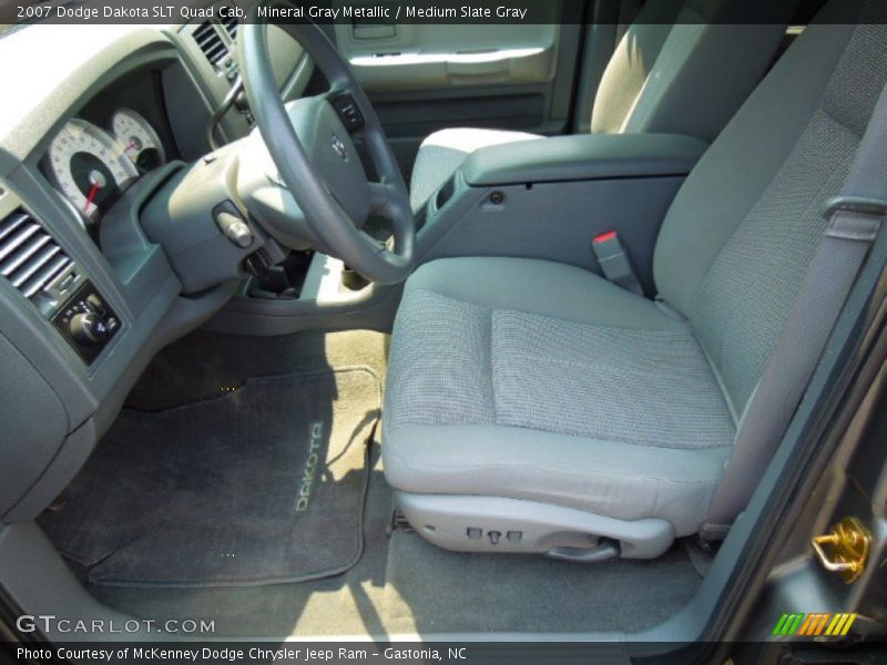 Mineral Gray Metallic / Medium Slate Gray 2007 Dodge Dakota SLT Quad Cab