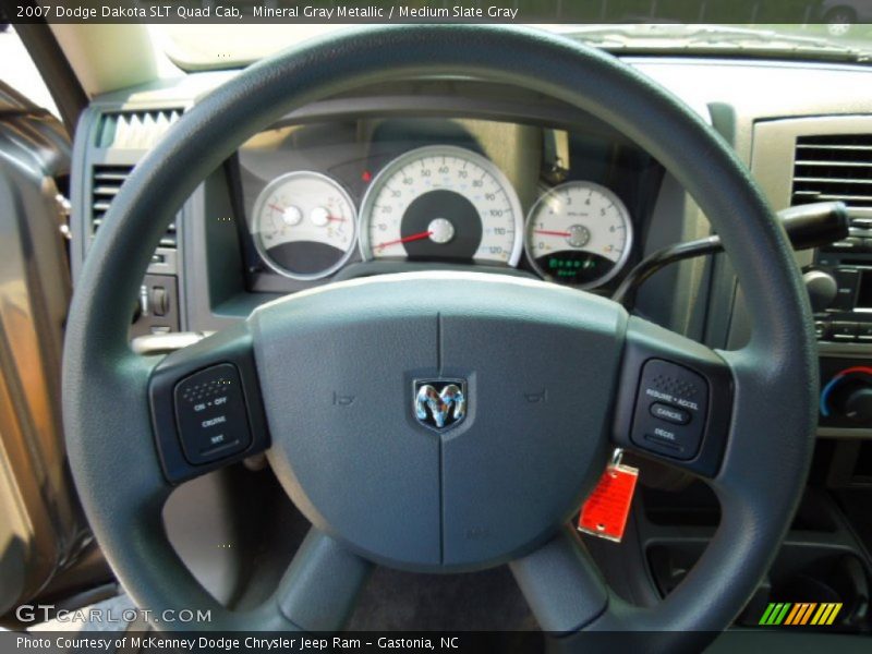 Mineral Gray Metallic / Medium Slate Gray 2007 Dodge Dakota SLT Quad Cab