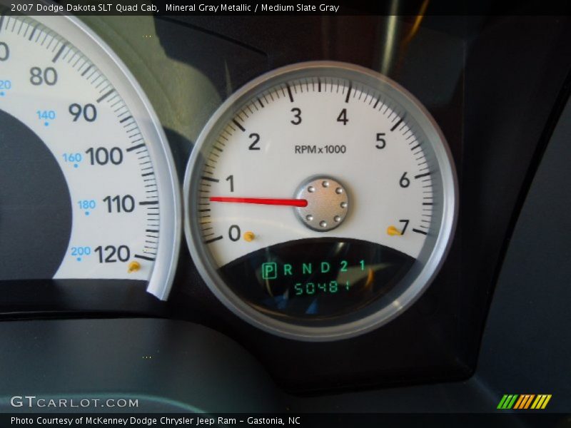 Mineral Gray Metallic / Medium Slate Gray 2007 Dodge Dakota SLT Quad Cab