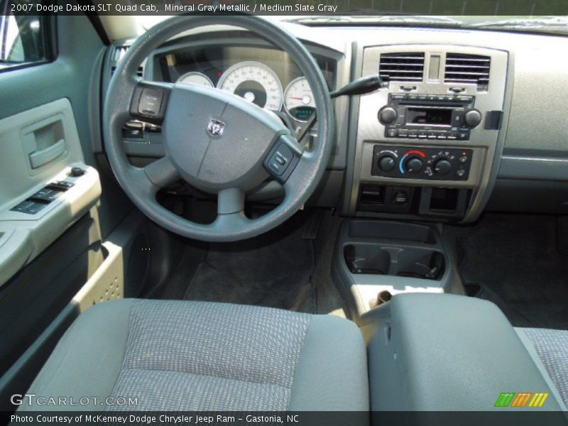 Mineral Gray Metallic / Medium Slate Gray 2007 Dodge Dakota SLT Quad Cab