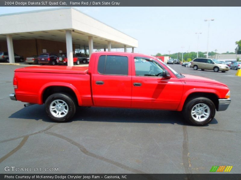 Flame Red / Dark Slate Gray 2004 Dodge Dakota SLT Quad Cab