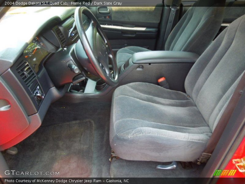 Flame Red / Dark Slate Gray 2004 Dodge Dakota SLT Quad Cab