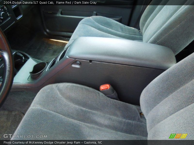 Flame Red / Dark Slate Gray 2004 Dodge Dakota SLT Quad Cab
