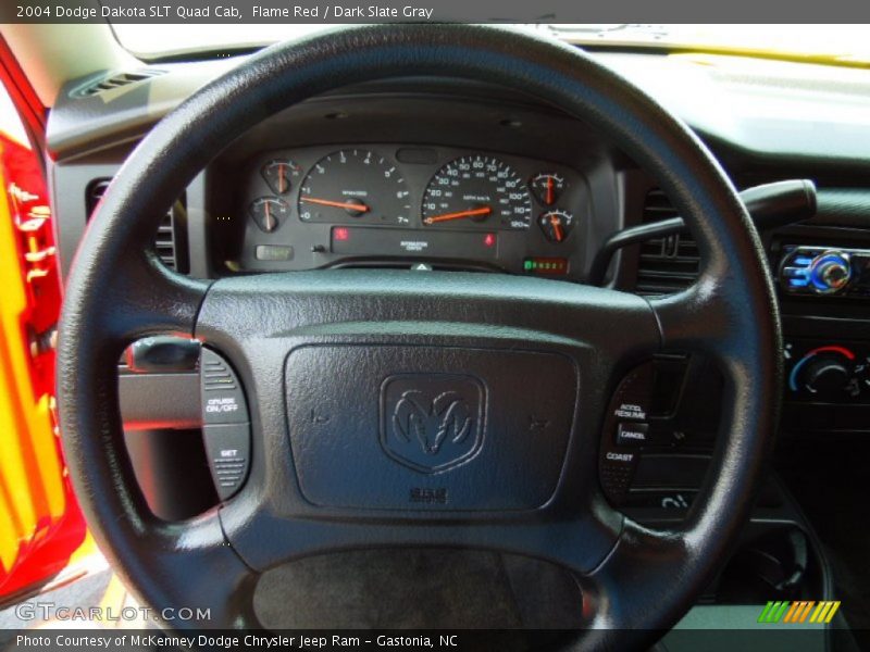 Flame Red / Dark Slate Gray 2004 Dodge Dakota SLT Quad Cab