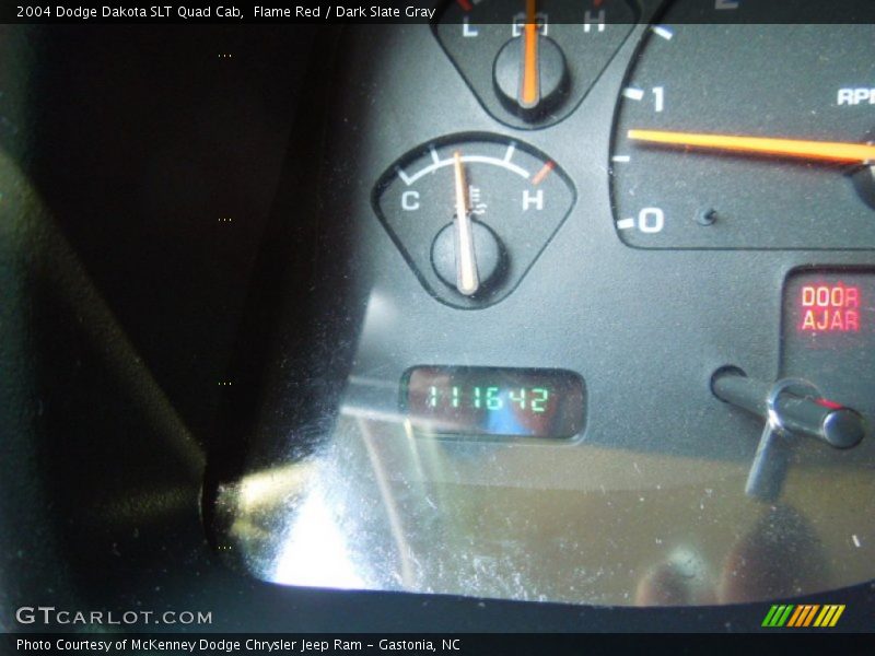 Flame Red / Dark Slate Gray 2004 Dodge Dakota SLT Quad Cab
