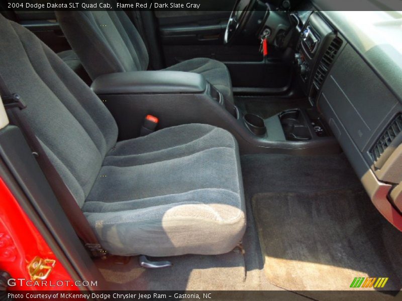 Flame Red / Dark Slate Gray 2004 Dodge Dakota SLT Quad Cab