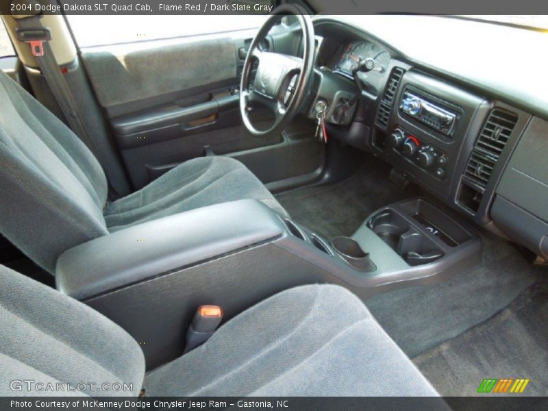 Flame Red / Dark Slate Gray 2004 Dodge Dakota SLT Quad Cab