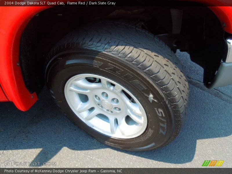 Flame Red / Dark Slate Gray 2004 Dodge Dakota SLT Quad Cab