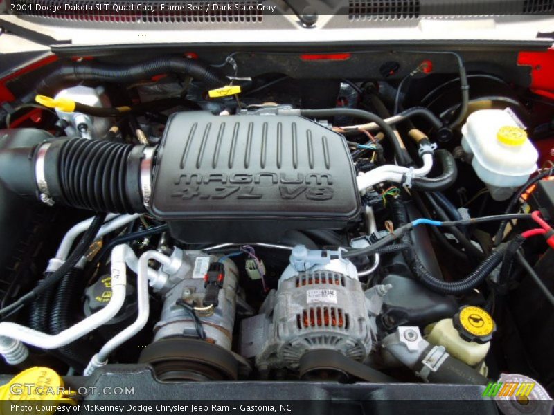 Flame Red / Dark Slate Gray 2004 Dodge Dakota SLT Quad Cab