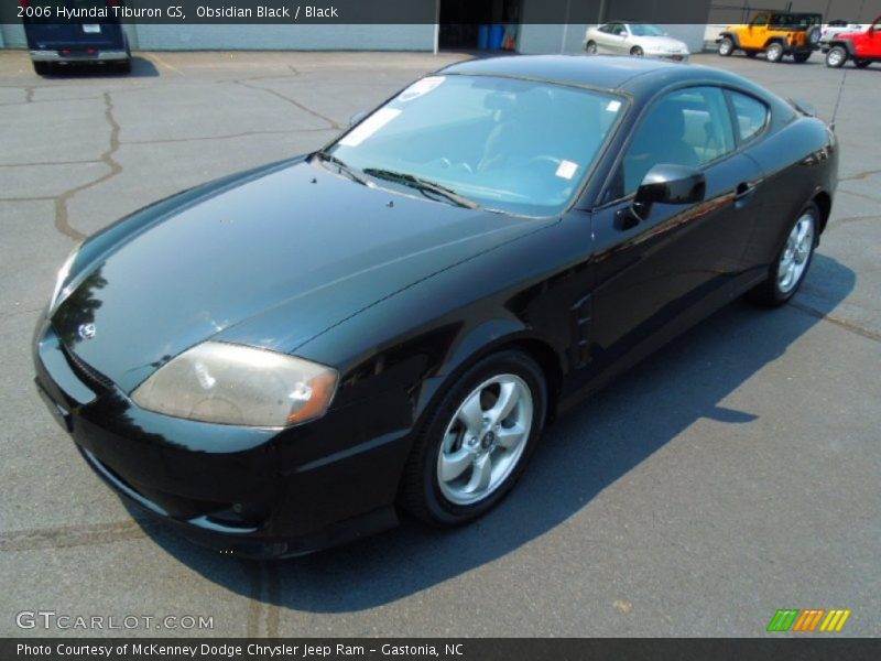 Obsidian Black / Black 2006 Hyundai Tiburon GS