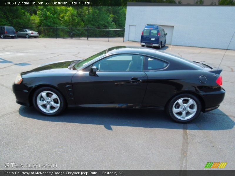 Obsidian Black / Black 2006 Hyundai Tiburon GS