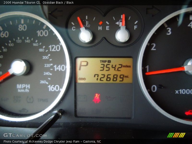 Obsidian Black / Black 2006 Hyundai Tiburon GS