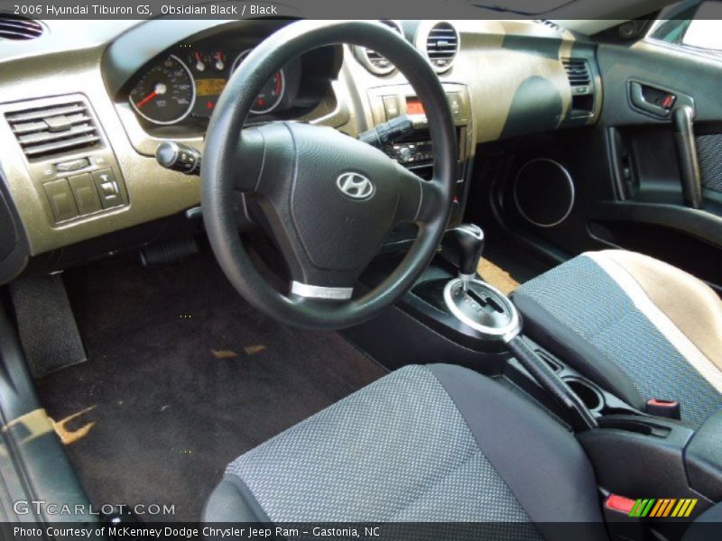 Obsidian Black / Black 2006 Hyundai Tiburon GS