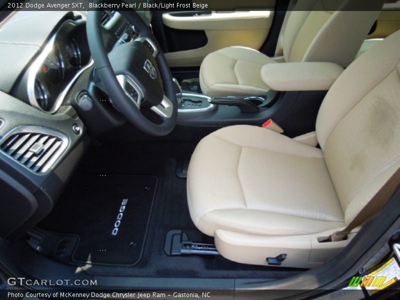 Blackberry Pearl / Black/Light Frost Beige 2012 Dodge Avenger SXT