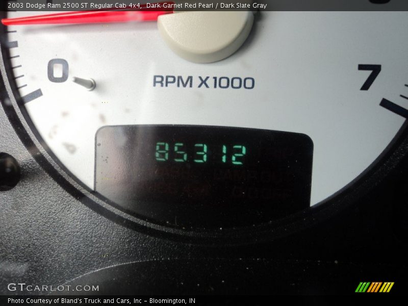 Dark Garnet Red Pearl / Dark Slate Gray 2003 Dodge Ram 2500 ST Regular Cab 4x4
