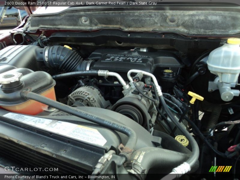 Dark Garnet Red Pearl / Dark Slate Gray 2003 Dodge Ram 2500 ST Regular Cab 4x4