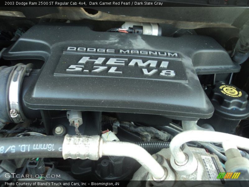 Dark Garnet Red Pearl / Dark Slate Gray 2003 Dodge Ram 2500 ST Regular Cab 4x4