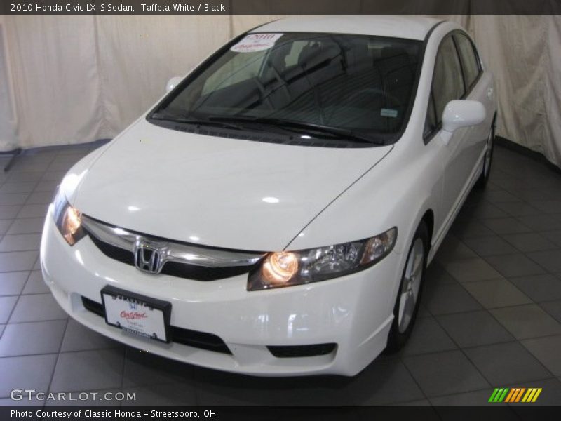 Taffeta White / Black 2010 Honda Civic LX-S Sedan