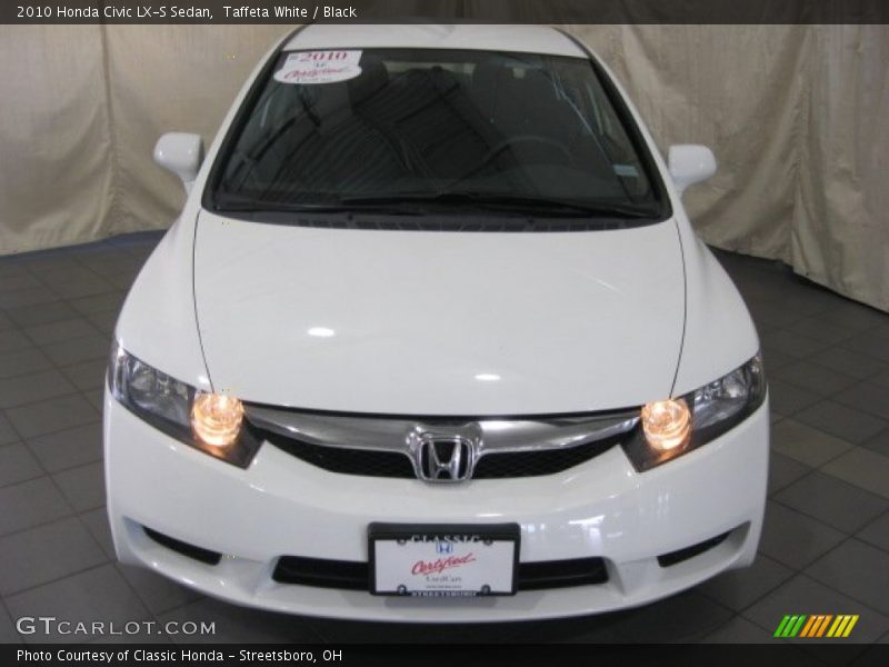 Taffeta White / Black 2010 Honda Civic LX-S Sedan