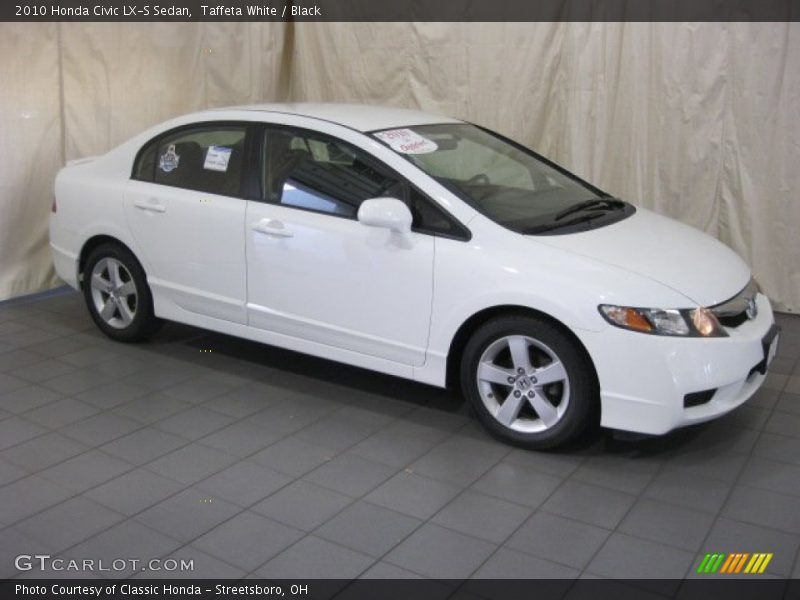 Taffeta White / Black 2010 Honda Civic LX-S Sedan