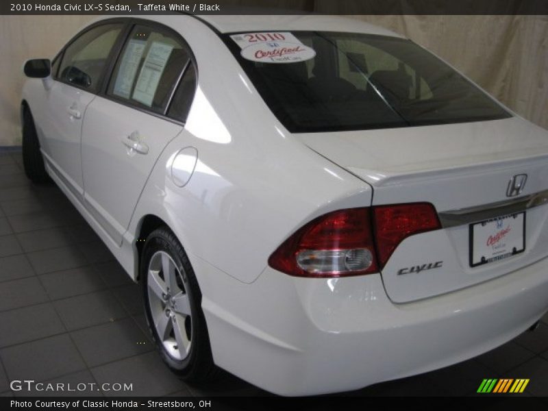 Taffeta White / Black 2010 Honda Civic LX-S Sedan