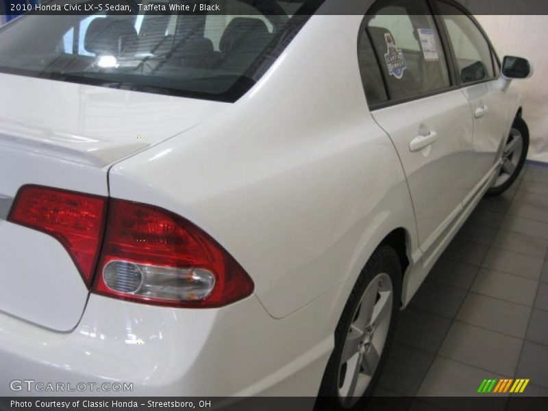 Taffeta White / Black 2010 Honda Civic LX-S Sedan