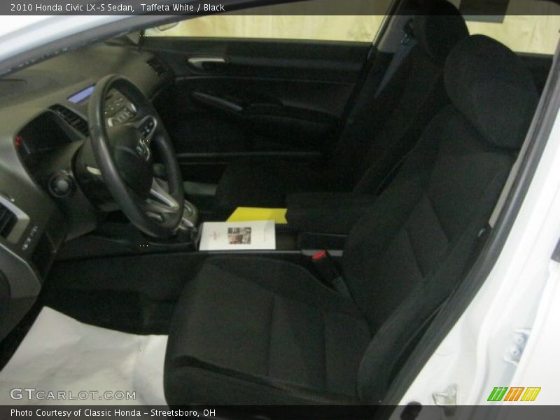 Taffeta White / Black 2010 Honda Civic LX-S Sedan