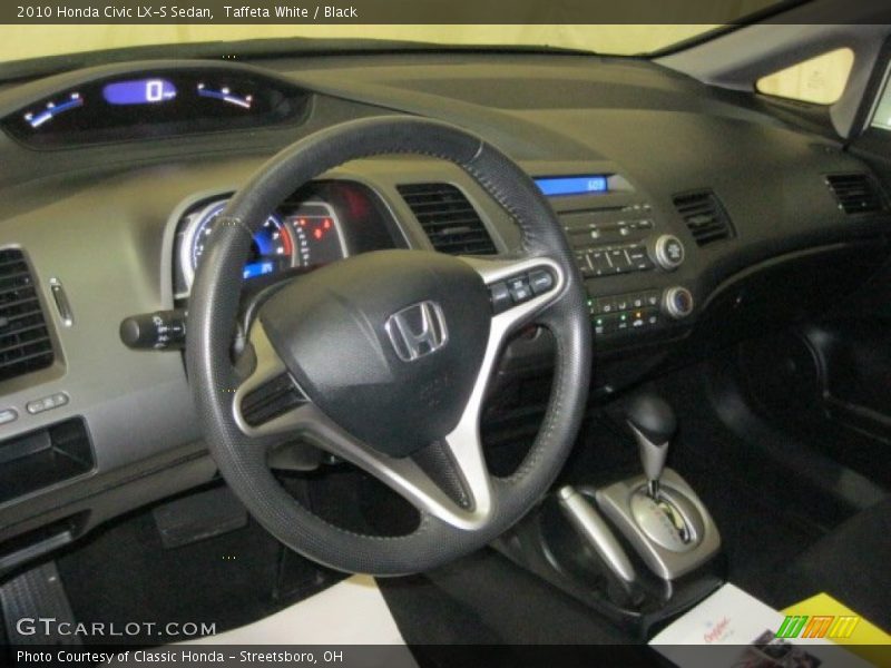 Taffeta White / Black 2010 Honda Civic LX-S Sedan