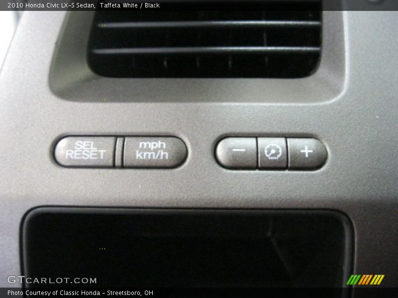 Taffeta White / Black 2010 Honda Civic LX-S Sedan