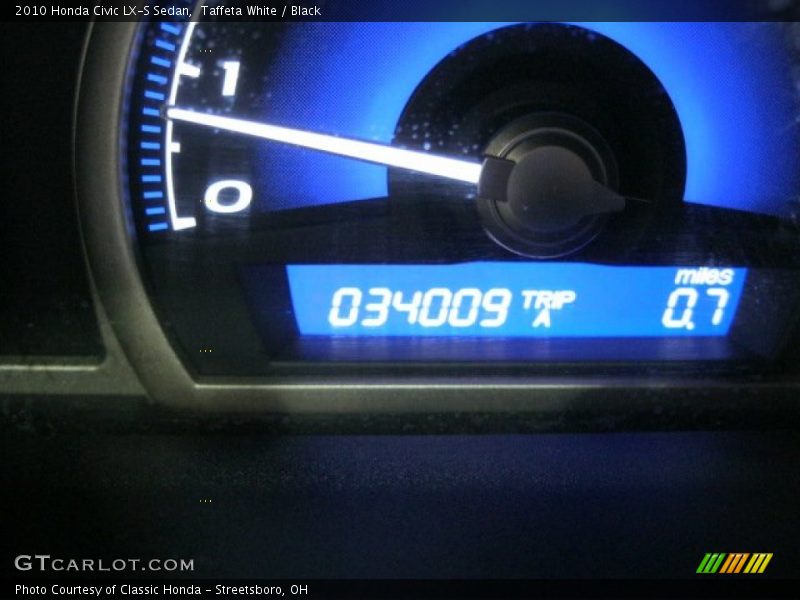 Taffeta White / Black 2010 Honda Civic LX-S Sedan