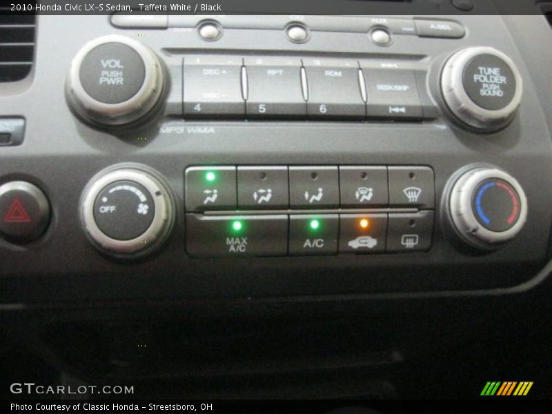 Taffeta White / Black 2010 Honda Civic LX-S Sedan