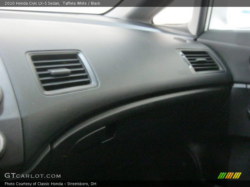 Taffeta White / Black 2010 Honda Civic LX-S Sedan