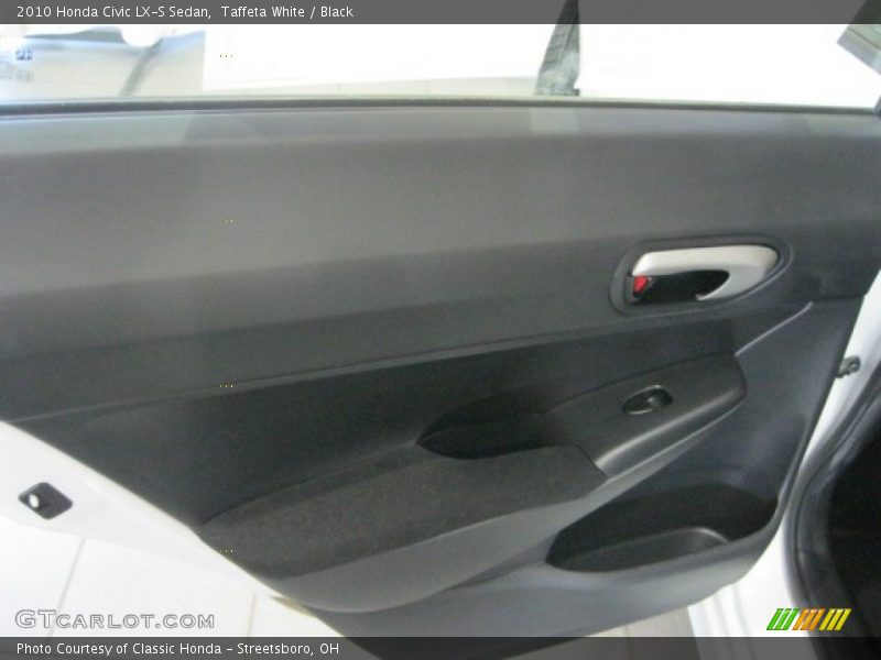 Taffeta White / Black 2010 Honda Civic LX-S Sedan