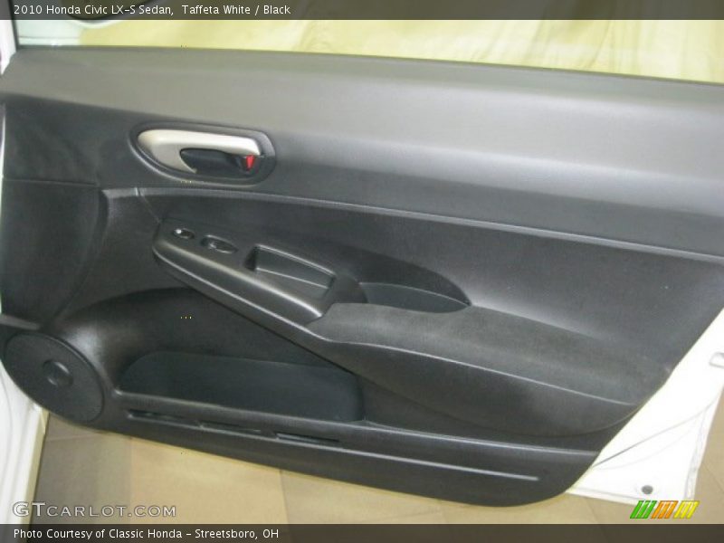 Taffeta White / Black 2010 Honda Civic LX-S Sedan