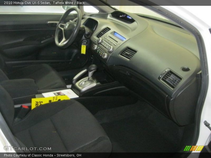 Taffeta White / Black 2010 Honda Civic LX-S Sedan