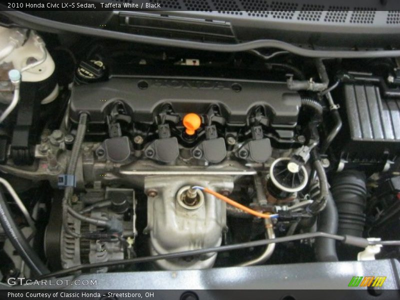Taffeta White / Black 2010 Honda Civic LX-S Sedan