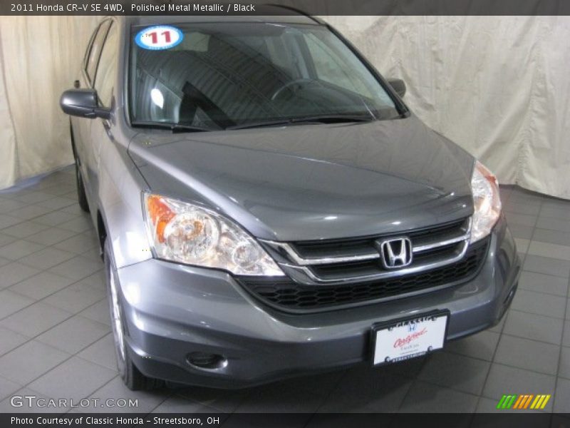 Polished Metal Metallic / Black 2011 Honda CR-V SE 4WD