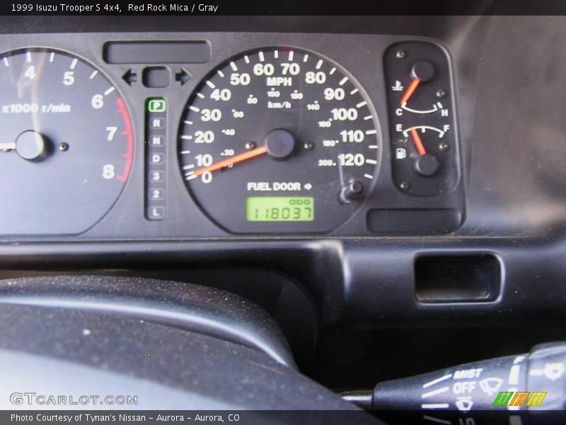 Red Rock Mica / Gray 1999 Isuzu Trooper S 4x4