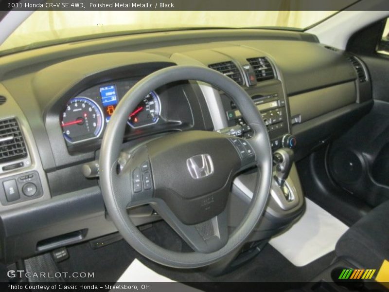 Polished Metal Metallic / Black 2011 Honda CR-V SE 4WD