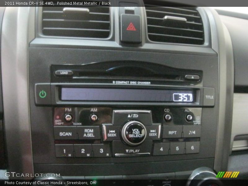 Polished Metal Metallic / Black 2011 Honda CR-V SE 4WD