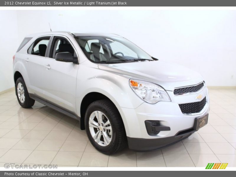 Silver Ice Metallic / Light Titanium/Jet Black 2012 Chevrolet Equinox LS