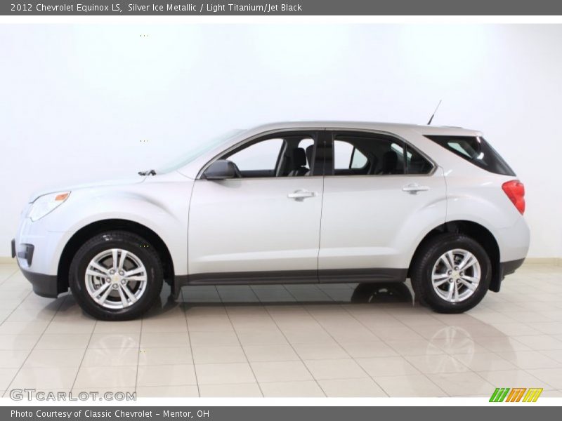 Silver Ice Metallic / Light Titanium/Jet Black 2012 Chevrolet Equinox LS
