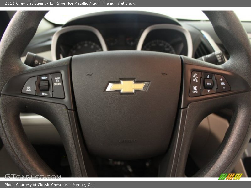 Silver Ice Metallic / Light Titanium/Jet Black 2012 Chevrolet Equinox LS