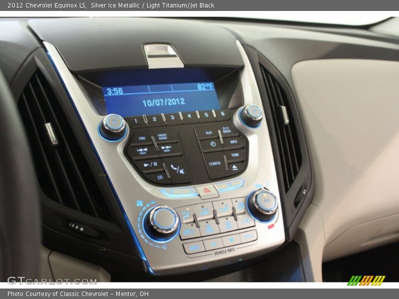 Silver Ice Metallic / Light Titanium/Jet Black 2012 Chevrolet Equinox LS