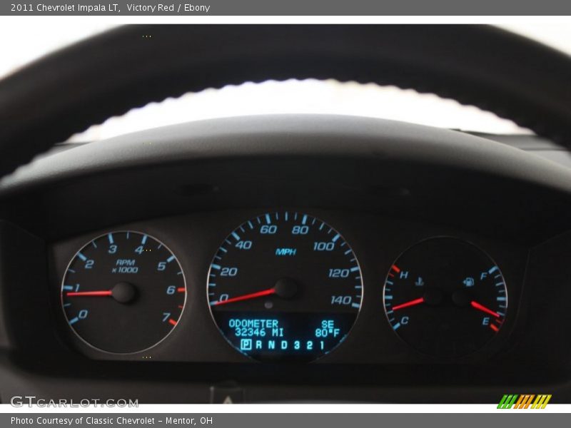 Victory Red / Ebony 2011 Chevrolet Impala LT