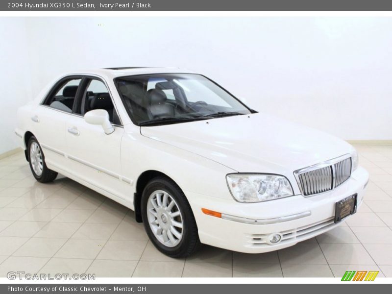 Ivory Pearl / Black 2004 Hyundai XG350 L Sedan